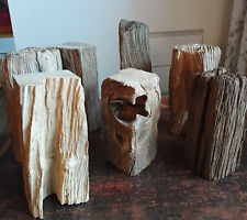 1 x Eichen Altholz Balken Kantholz  Abschnitte bis 29 cm satiniert Deko