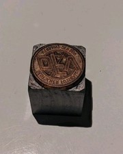 DDR DFV Fussballverband Klischee Druckplatte Druckstock Stempel Buchdruck