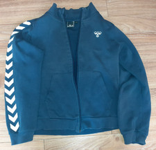 HUMMEL Jacke Stoffjacke 140 blau Kinder Trainingsjacke 10 Jahre