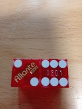 Casino Würfel Aliante red  mit match nummern,Las Vegas