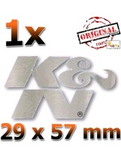 K&N Die Cut 29x57mm Silber