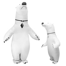 Aufblasbarer Tierkostüm Eisbär Cosplay Party Festival Weihnachten Halloween