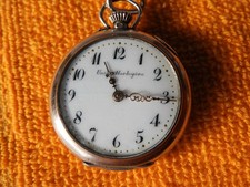 c1900 DAMEN SILBER TASCHENUHR