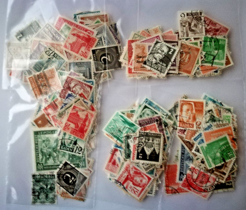 Lot mit 100 - stück, briefmarken