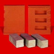 Zinngießform Barren 3er, ca