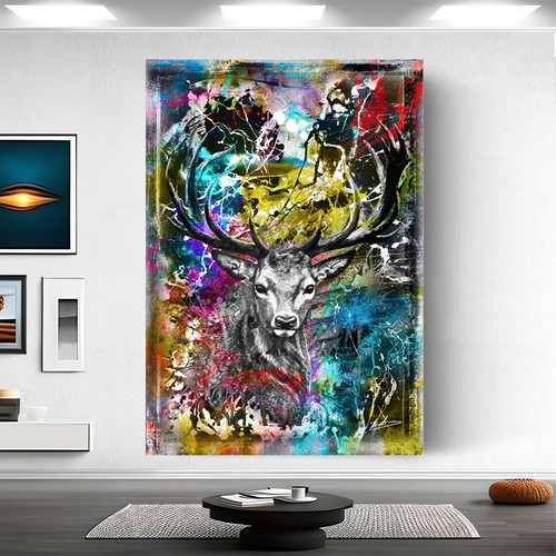 Hirsche tiere abstrakt - hirsche,