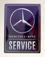 Mercedes Benz SERVICE - hochwertig geprägtes Schild Blechschild 40 x 30 cm - NEU