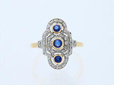 Ring 0,70 ct. Brillanten Diamanten Saphire 750 Gold Wert: 3.000 EUR Deta Schmuck