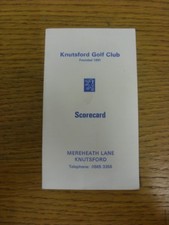 c1980/90's Golf Scorecard