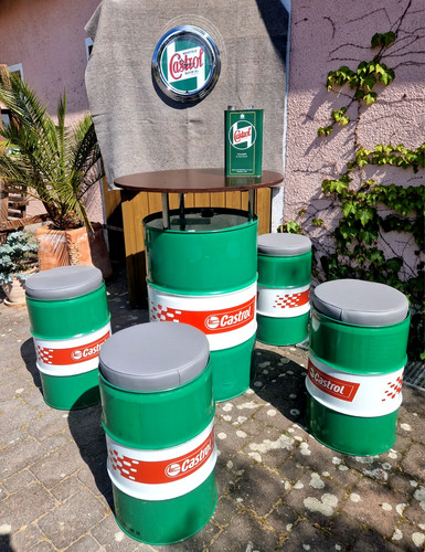 Castrol ölfass sitzgruppe - ,