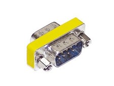 Sub-D Adapter, 9-polig, 2x Stecker