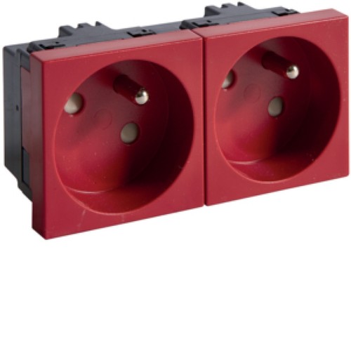33st steckdose doppel 45x45mm - 33st,