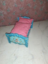 Altes Bett A Dora Kuhn-Kaufladen-Puppenhaus-Puppenstube-handbemalt