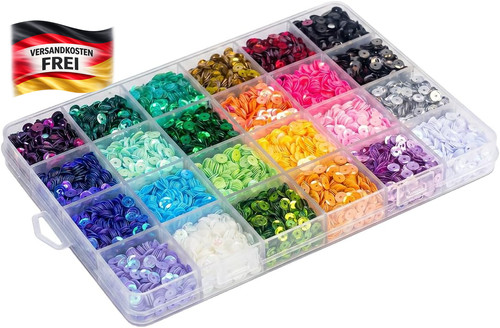 Bastelset pailletten farben - bastelset, 24