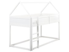 Kinder Holzbett weiß mit