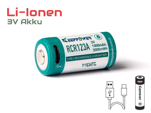 Rcr123a 1000mah - -,