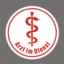 Arzt im Dienst Aufkleber Äskulapstab PKW Auto Krankenwagen Nr. 7765