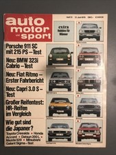 auto motor sport 1978 Heft 13 21.06.78 Ruf Porsche BMW 323i Cabrio Ford Capri