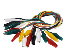 10er Set Krokodilklemmen Kabel