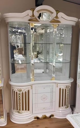 Vitrine holz schrank - holz,
