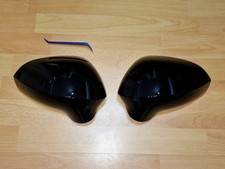 2 Schwarze Spiegelkappen