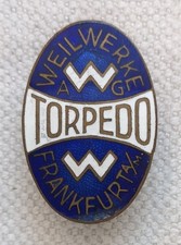 Original Abzeichen 3.Reich Reklame Fahrrad Weilwerke AG Torpedo Anstecknadel