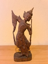 27 cm große Holzfigur Brahma