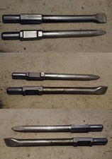 SDS HEX Meißel Set 2 tlg. Spitzmeißel 380mm + Flachmeißel 390x40mm Ø 30mm