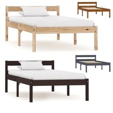 Massivholzbett Singlebett Holz