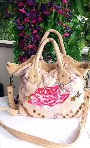 Unikat handtasche rose fauna - unikat,