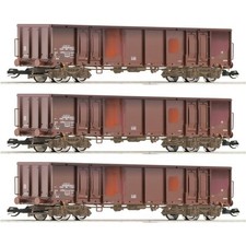 Roco 6680017 TT 3-tlg. Set: Offene Güterwagen, DR, Ep. IV TT + Neu