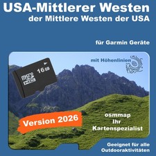 USA Mittlerer Westen Karte
