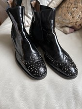 Ausgefallene Stiefeletten von Pertini, Italien, schwarz, Größe 39