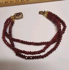 Schönes 3 rhg. GRANAT ARMBAND