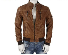 Bikerjacke Kunstleder