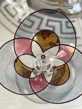 Gläser Ensemble selten-von K & K Styling-Mundgeblasen mit Goldverzierung