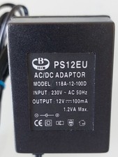 AC/DC Adaptor PS12EU 12V/100mA Model : 118A-12-100D   gebraucht 