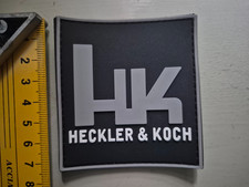 Heckler und Koch Patch grau weiß schwarz, PVC/Gummi für Klettbefestigung