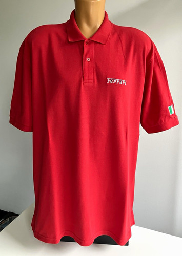 Ferrari polo shirt rot xl - shirt, gr.
