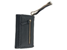 BIG BUDDHA Elegante Schwarze Damen Clutch mit Kettendetail