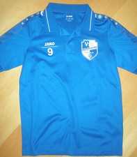Kinder JAKO Fußballshirt / Sport Polo T-Shirt Gr. 152 11-12Y , blau, Kragen