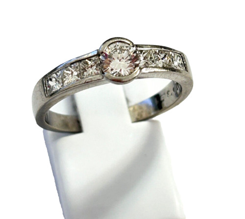 Platinring brillant - platinring, 0,39