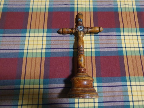 Antikes holz kruzifix altar - kruzifix,