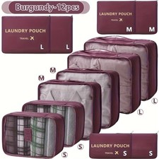 12er Set Packwürfel Weinrot