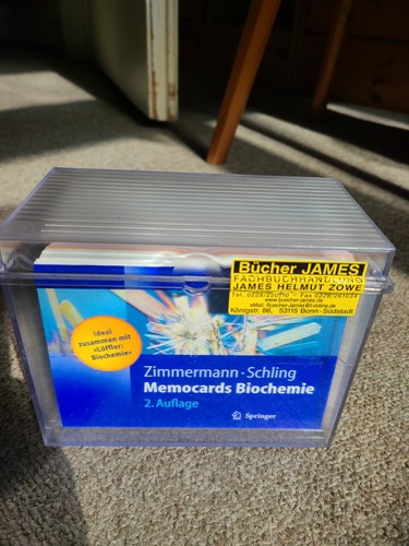 Memocards biochemie springer - memocards,