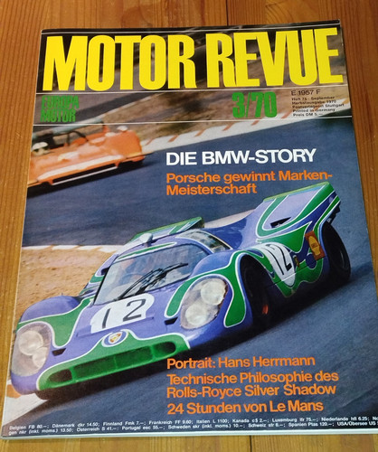 Motor revue heft - revue, 3/70