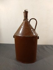 Antike Emaille Flasche Kanne