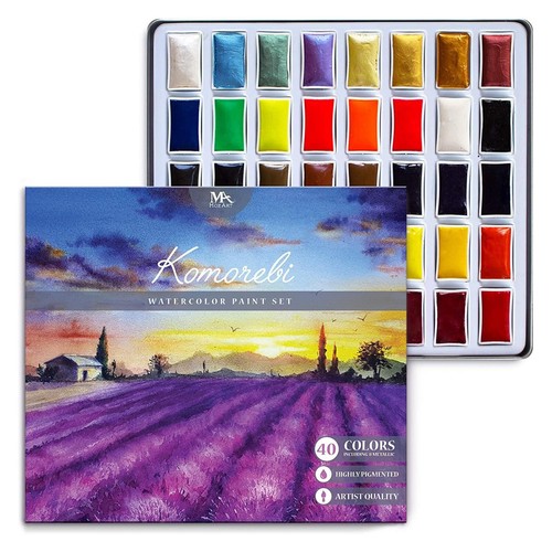 Aquarellfarben set farben - aquarellfarben-set, 40