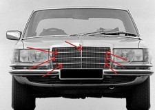 Grill Zierleiste Rand Set Alu Fit Für Mercedes Benz W116 200 S 280SE 280SEL 7