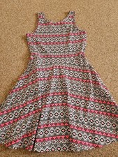 schönes Sommerkleid Blumen Gr. 146/152  C & A  Mädchen Trägerkleid Muster rosa